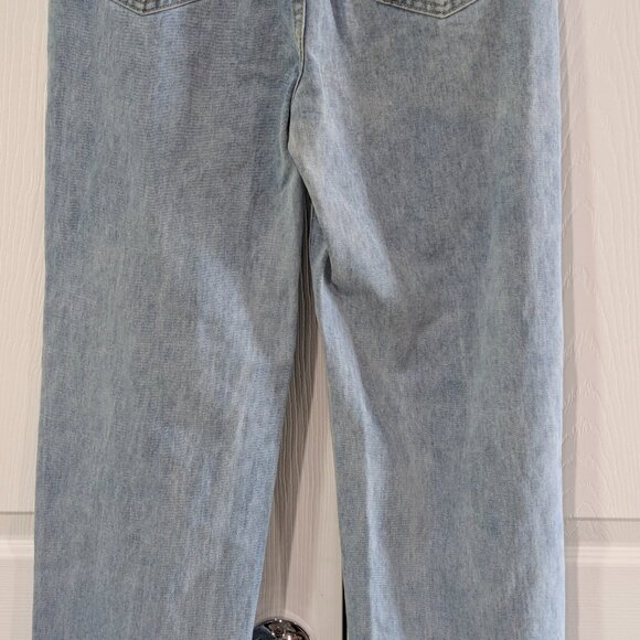 PrettyLittleThing Women's Light Blue Wash Split Hem Jeans US 4 NWT - Picture 10 of 15